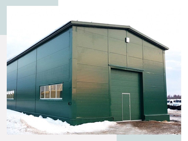 Двускатные ангары в Елабуге