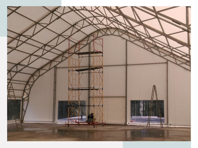 Шатровые ангары в Елабуге