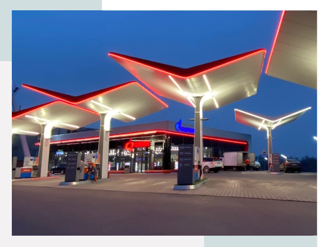 Навесы для АЗС в Елабуге